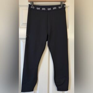 Yitty Major Label Shaping High Waist Logo Legging Size Large Iconic Black